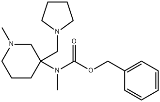 Methyl-(1-Methyl-3-pyrrolidin-1-ylMethyl-piperidin-3-yl)-carbaMic acid benzyl es Structure