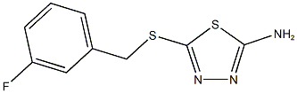 5-{[(3-fluorophenyl)methyl]sulfanyl}-1,3,4-thiadiazol-2-amine Structure