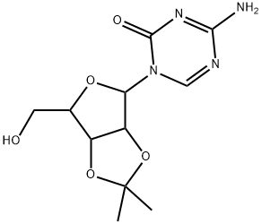 4-aMino-1-[2,3-O-(1-Methylethylidene)pentofuranosyl]-1,3,5-Triazin-2(1H)-one Struktur