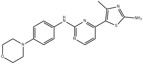 2-[[4-モルホリノフェニル]アミノ]-4-(2-アミノ-4-メチルチアゾール-5-イル)ピリミジン