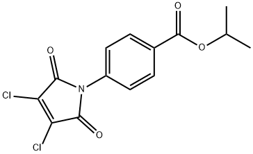 4-(3,4-ジクロロ-2,5-ジオキソ-3-ピロリン-1-イル)安息香酸イソプロピル 化学構造式