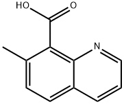 7-メチルキノリン-8-カルボン酸 化学構造式