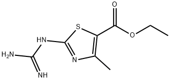 2-胍基-4-甲基噻唑-5-羧酸乙酯,7185-65-1,结构式