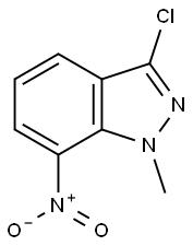 3‐chloro‐1‐methyl‐7‐nitro‐1H‐indazole,74209-36-2,结构式