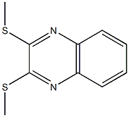 2,3-bis(methylsulfanyl)quinoxaline 化学構造式