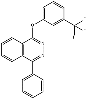 1-phenyl-4-[3-(trifluoromethyl)phenoxy]phthalazine Struktur