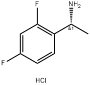 (R)-1-(2,4-二氟苯基)乙胺盐酸盐, 791098-81-2, 结构式