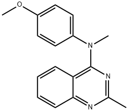 (4-甲氧基苯基)(甲基)(2-甲基喹唑啉-4-基)胺,827031-83-4,结构式