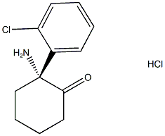 (R)-Norketamine Structure