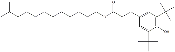 Β-(3,5-二叔丁基-4-羟基苯基)丙酸异十三醇酯, 847488-62-4, 结构式