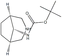 (8-アンチ)-3-アザビシクロ[3.2.1]オクト-8-イルカルバミン酸TERT-ブチル 化学構造式