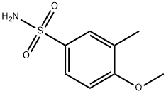 4-甲氧基-3-甲基苯-1-磺酰胺 结构式