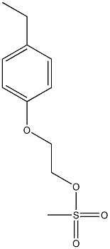 2-(4-ethylphenoxy)ethyl methanesulfonate Structure