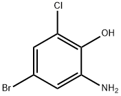 2-氨基-4-溴-5-氯苯酚, 855836-14-5, 结构式