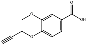 3-methoxy-4-(prop-2-ynyloxy)benzoic acid 结构式