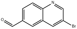 3-ブロモキノリン-6-カルブアルデヒド 化学構造式