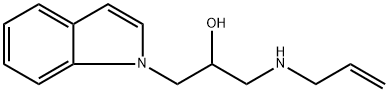 1-(1H-indol-1-yl)-3-[(prop-2-en-1-yl)amino]propan-2-ol Struktur