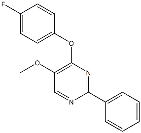 4-(4-fluorophenoxy)-5-methoxy-2-phenylpyrimidine Structure