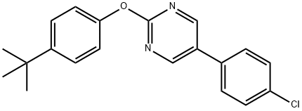 4-(tert-butyl)phenyl 5-(4-chlorophenyl)-2-pyrimidinyl ether Structure