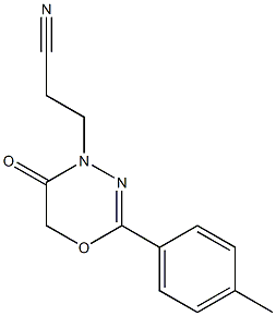 3-[2-(4-methylphenyl)-5-oxo-5,6-dihydro-4H-1,3,4-oxadiazin-4-yl]propanenitrile