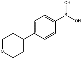 (4-(tetrahydro-2h-pyran-4-yl)phenyl)boronic acid Structure