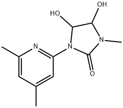 1-(4,6-dimethylpyridin-2-yl)-4,5-dihydroxy-3-methylimidazolidin-2-one Structure