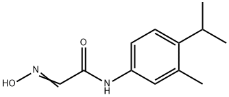 (2E)-2-(N-hydroxyimino)-N-[3-methyl-4-(propan-2-yl)phenyl]acetamide Struktur