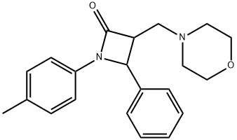 1-(4-methylphenyl)-3-[(morpholin-4-yl)methyl]-4-phenylazetidin-2-one Structure