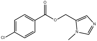 (1-methyl-1H-imidazol-5-yl)methyl 4-chlorobenzoate Struktur