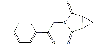 3-[2-(4-fluorophenyl)-2-oxoethyl]-3-azabicyclo[3.1.0]hexane-2,4-dione Struktur
