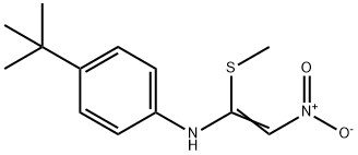 4-(tert-butyl)-N-[(Z)-1-(methylsulfanyl)-2-nitroethenyl]aniline|4-(tert-butyl)-N-[(Z)-1-(methylsulfanyl)-2-nitroethenyl]aniline