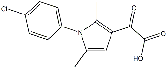 2-[1-(4-chlorophenyl)-2,5-dimethyl-1H-pyrrol-3-yl]-2-oxoacetic acid Structure
