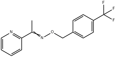 (E)-[1-(pyridin-2-yl)ethylidene]({[4-(trifluoromethyl)phenyl]methoxy})amine Struktur