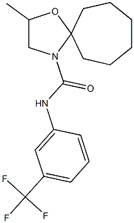 2-methyl-N-[3-(trifluoromethyl)phenyl]-1-oxa-4-azaspiro[4.6]undecane-4-carboxamide