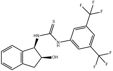 N-[3,5-bis(trifluoroMethyl)phenyl]-N'-[(1R,2S)-2,3-dihydro-2-hydroxy-1H-inden-1-yl]-Thiourea Structure