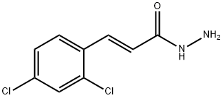 (2E)-3-(2,4-dichlorophenyl)prop-2-enehydrazide Struktur