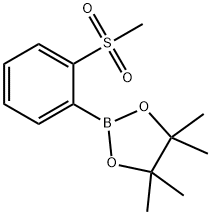 2-甲磺酰基苯硼酸频哪醇酯,879648-22-3,结构式
