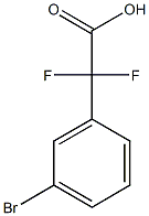 2-(3-ブロモフェニル)-2,2-ジフルオロ酢酸 化学構造式