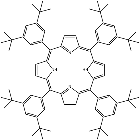 meso-tetra-(3,5-di-t-butylphenyl)porphine Structure