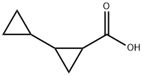 2-シクロプロピルシクロプロパン-1-カルボン酸 化学構造式