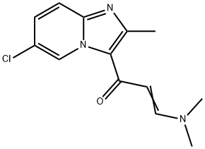 (2E)-1-{6-chloro-2-methylimidazo[1,2-a]pyridin-3-yl}-3-(dimethylamino)prop-2-en-1-one Structure