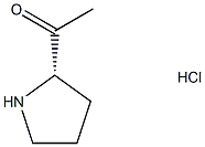 (S)-2-乙酰基-吡咯烷盐酸盐 结构式