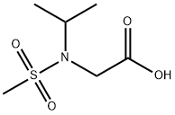 N-异丙基-N-(甲基磺酰基)甘氨酸, 905587-49-7, 结构式