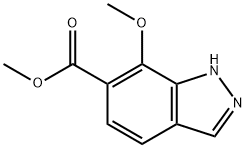 7-甲氧基-1H-吲唑-6-甲酸甲酯,907190-29-8,结构式