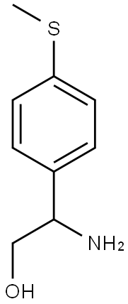 2-氨基-2-(4-(甲基硫代)苯基)乙烷-1-醇, 910443-19-5, 结构式