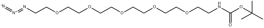 t-boc-N-amido-PEG5-azide Structure