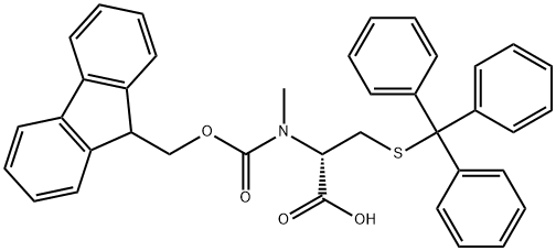 FMoc-N-Me-D-Cys(Trt)-OH Structure