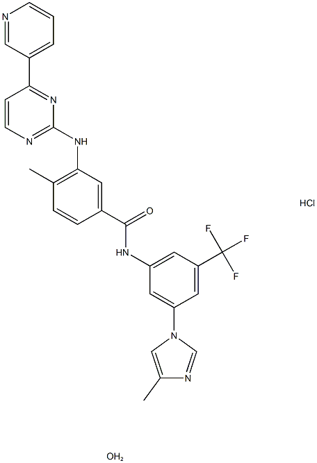 盐酸尼罗替尼一水合物, 923288-90-8, 结构式