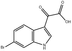 2-(6-溴-3-吲哚基)-2-氧代乙酸,927676-51-5,结构式