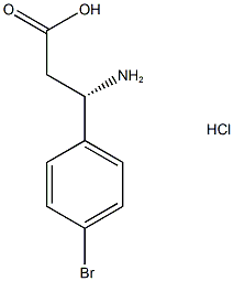 L-3-Amino-3-(4-bromo)propanoic acid hydrochloride Structure
